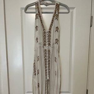 RARE Free People Beaded Tunic Size L
